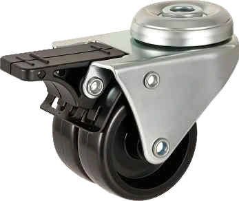 Medium-Duty Twin-Wheel Casters